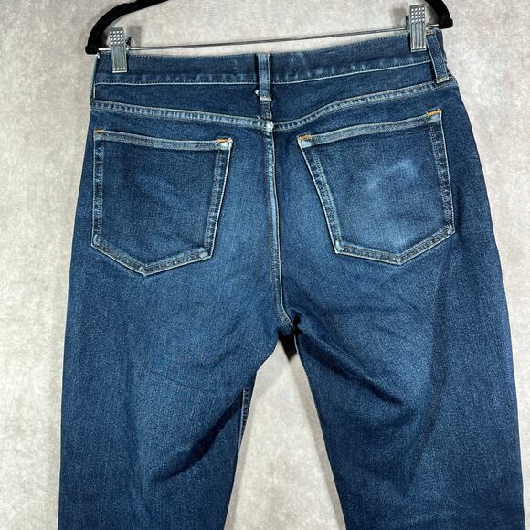 Everlane Uniform The Athletic Jeans Mens Size 31X30 Blue Dark Wash Denim Tapered - Picture 4 of 9